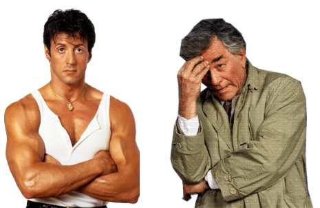 Image of Rambo and Lieutenenat Columbo